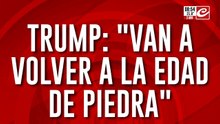 Donald Trump volvió a amenazar al régimen iraní: "Van a volver a la edad de piedra"