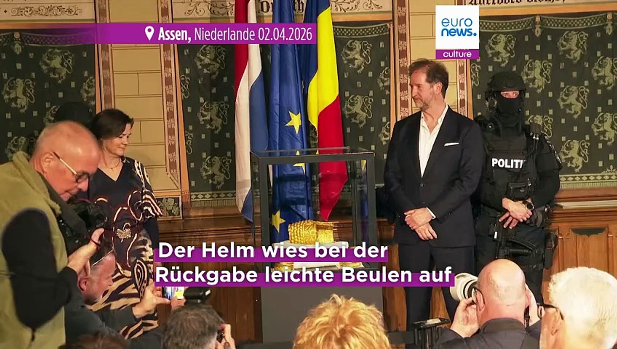 Gestohlener 2.500 jahre alter goldhelm in den niederlanden sichergestellt
