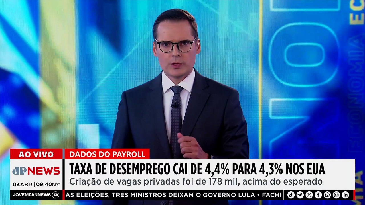 Taxa de desemprego cai de 4,4 para 4,3% nos EUA e surpreende mercado