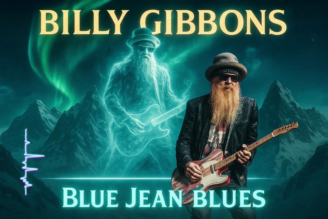 🎸 Billy Gibbons Style | Blue Jean Blues | Rock Blues Texas Slow Groove Guitar & Relax Vibes