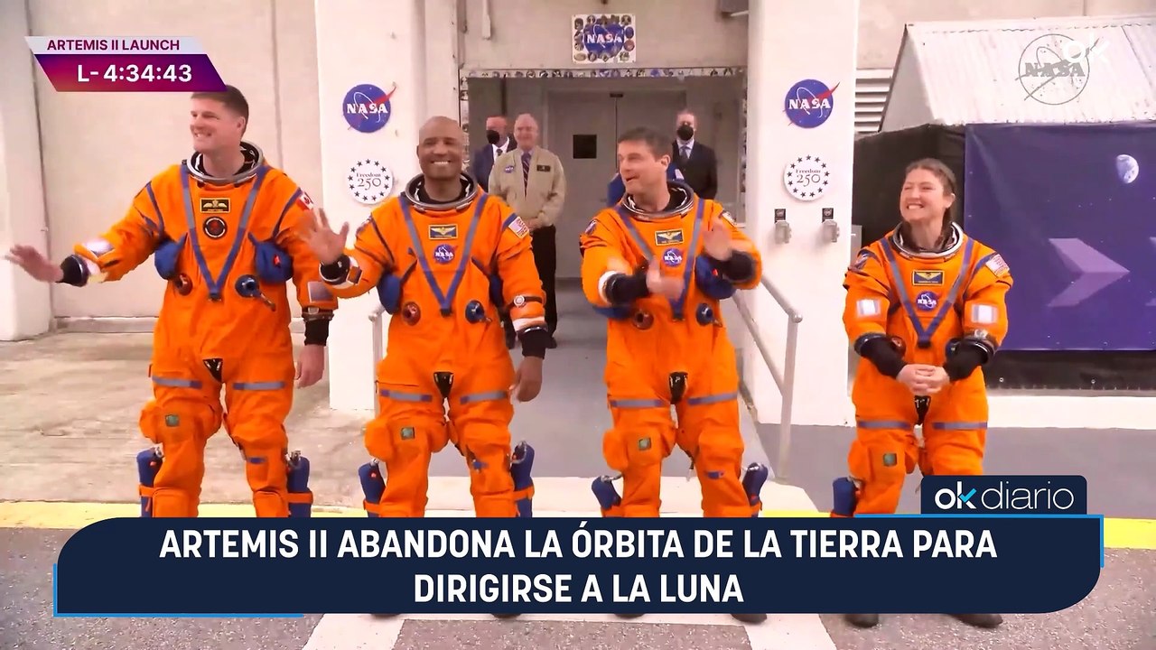 Artemis II abandona con éxito la órbita de la Tierra y se dirige a la cara oculta de la Luna