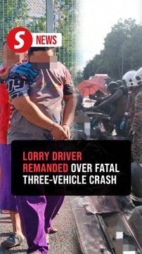 Segamat fatal accident: Trailer lorry driver remanded for four days