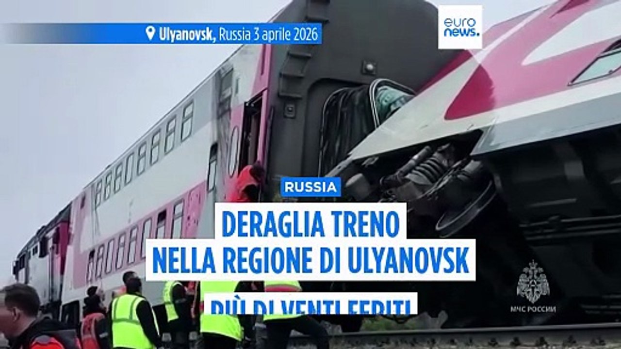 Russia, treno passeggeri deraglia nella regione di Ulyanovsk: più di venti persone ferite