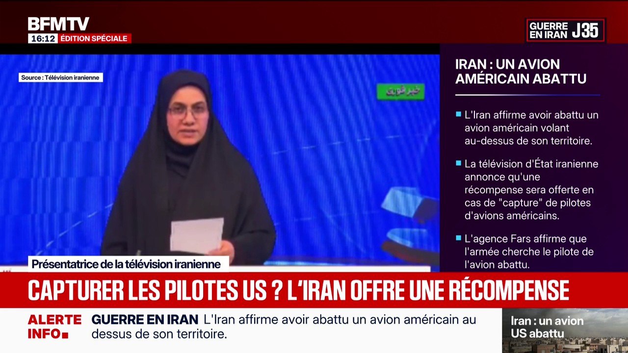 Guerre au Moyen-Orient: l’Iran offre une récompense en cas de “capture” de pilotes d’avions américains