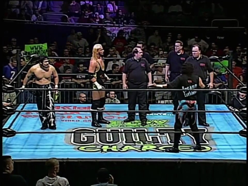 ECW GUILTY AS CHARGED 2000 FBI AND JERRY LYNN ENTRANCE