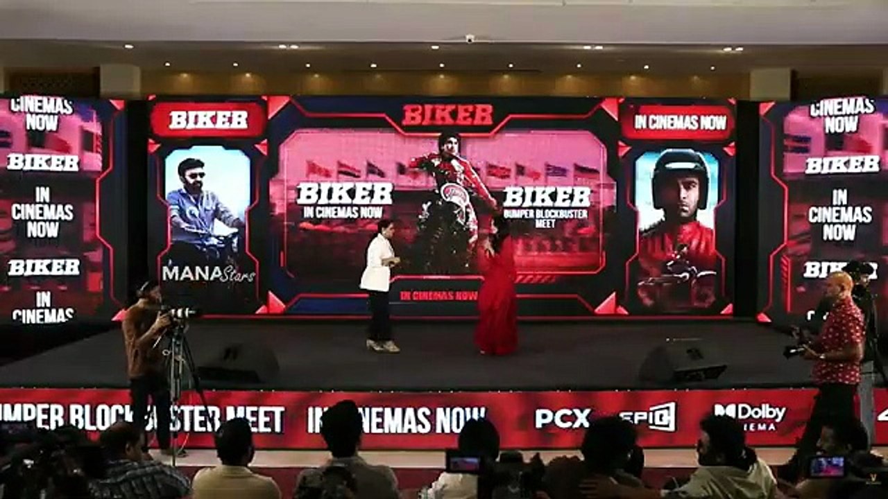 Actress Malavika Nair Speech @ Biker Bumper Blockbuster Meet