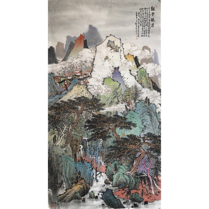 孤屿枕江潮