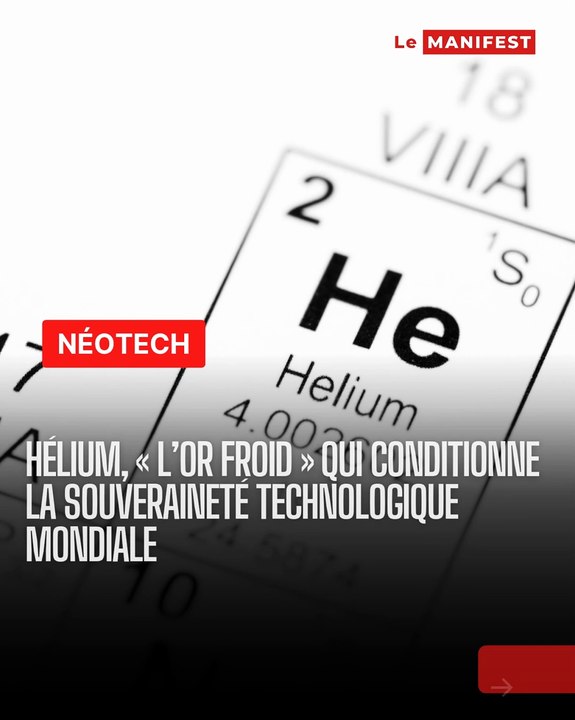 L'hélium : ce gaz est vital pour l'IA, les puces et le futur du numérique mondial
