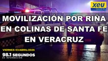 Movilización por riña en Colinas de Santa Fe en Veracruz