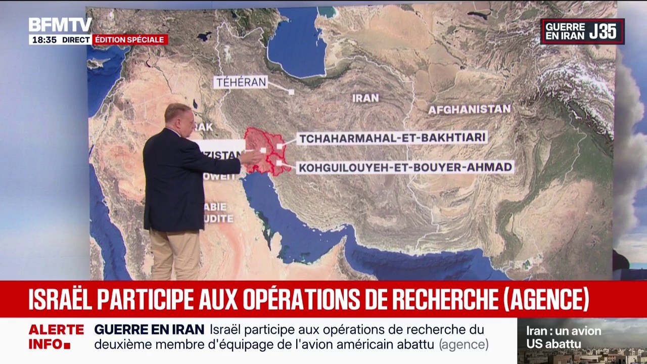 Avion américain abattu en Iran: ce que l'on sait de la zone de recherche du dernier membre d'équipage