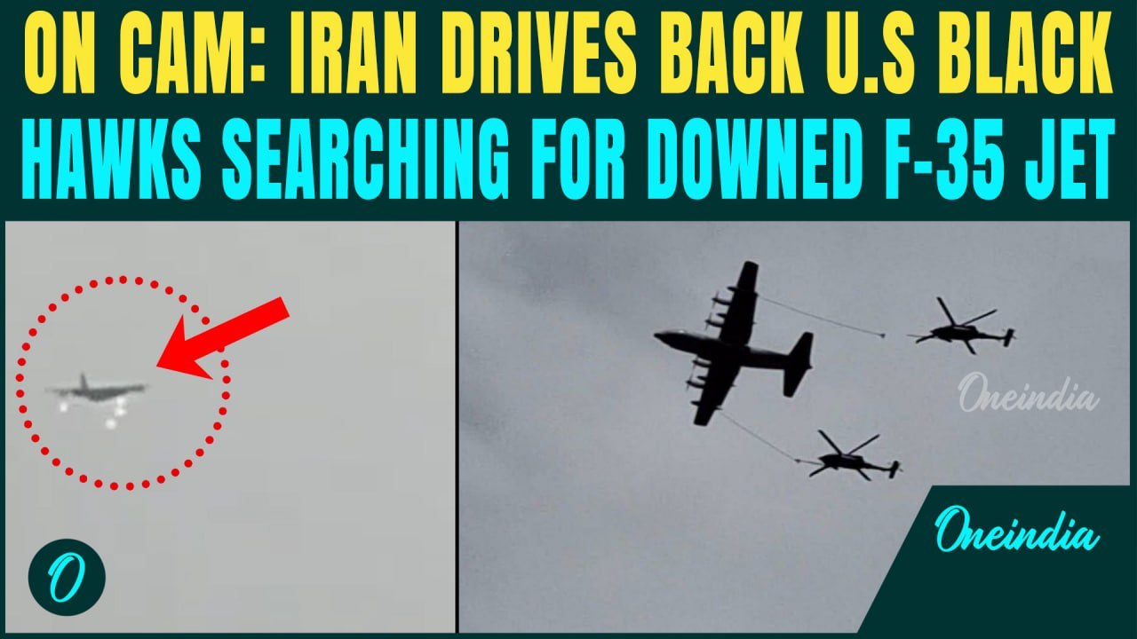 CHILLING VIDEO: Iran SHOOTS U.S BlackHawks Hunting Downed F-35 Pilots- US Helicopters FORCED To FLEE