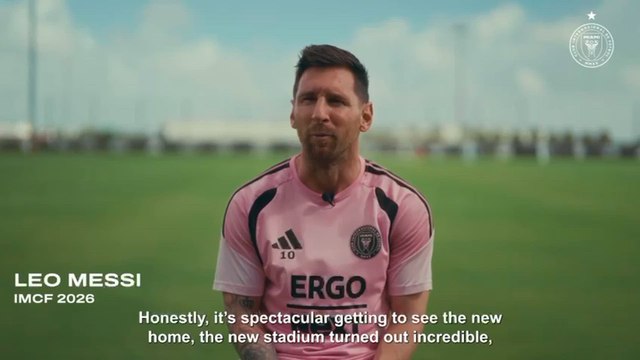 Messi se rinde el nuevo estadio del Inter Miami