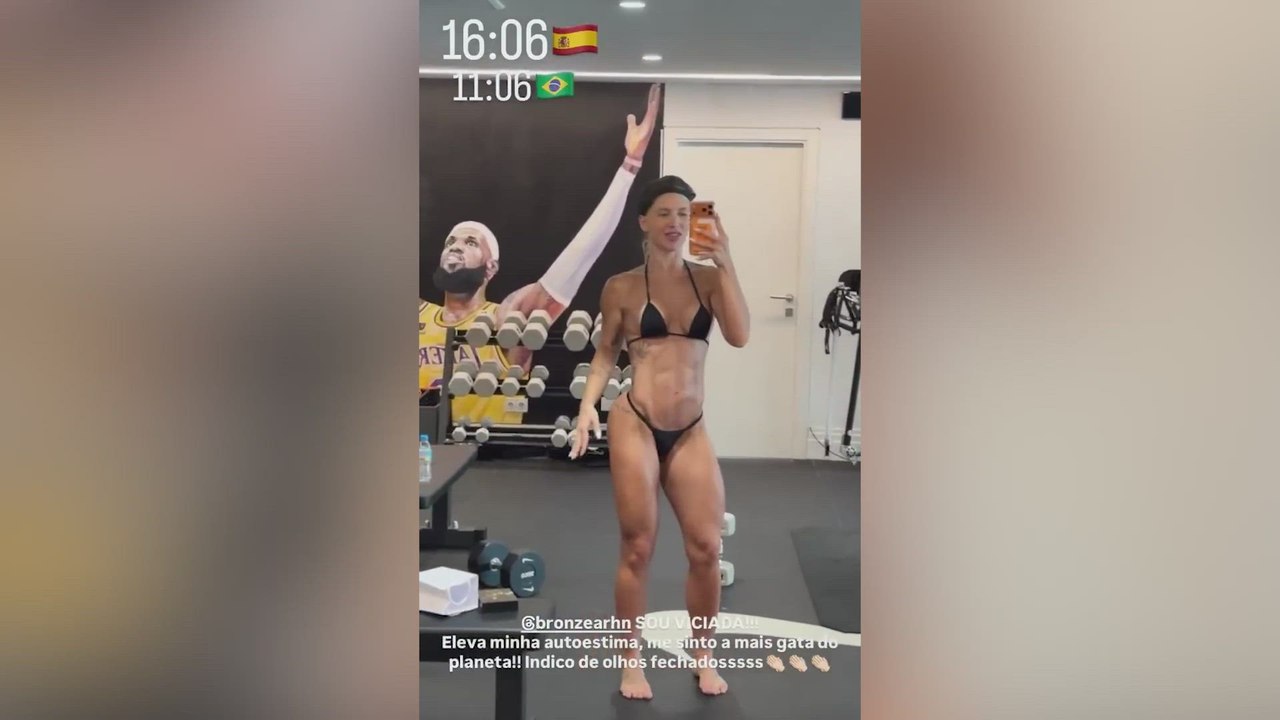 Se hace viral la forma física de la novia de Vinicius