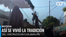 Así se vivió la tradición del viacrucis en Cuajimalpa