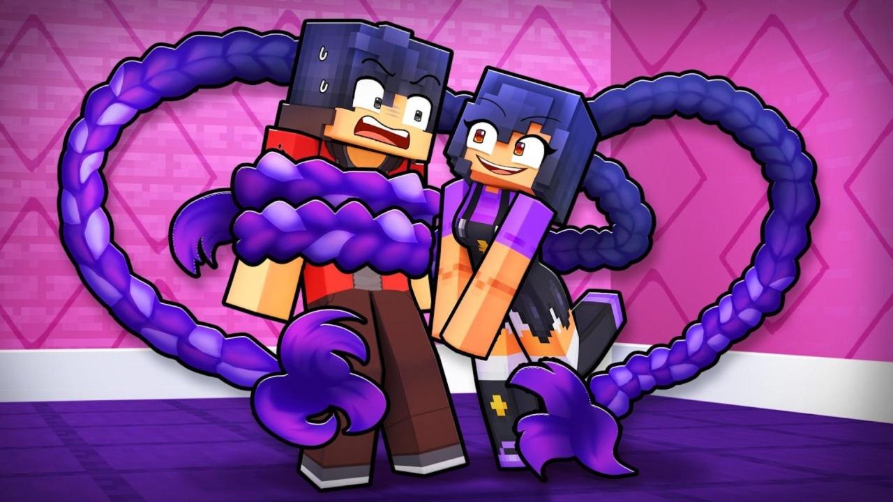 Lily Lovebraids' FORBIDDEN KISS in Minecraft!.  Part 1