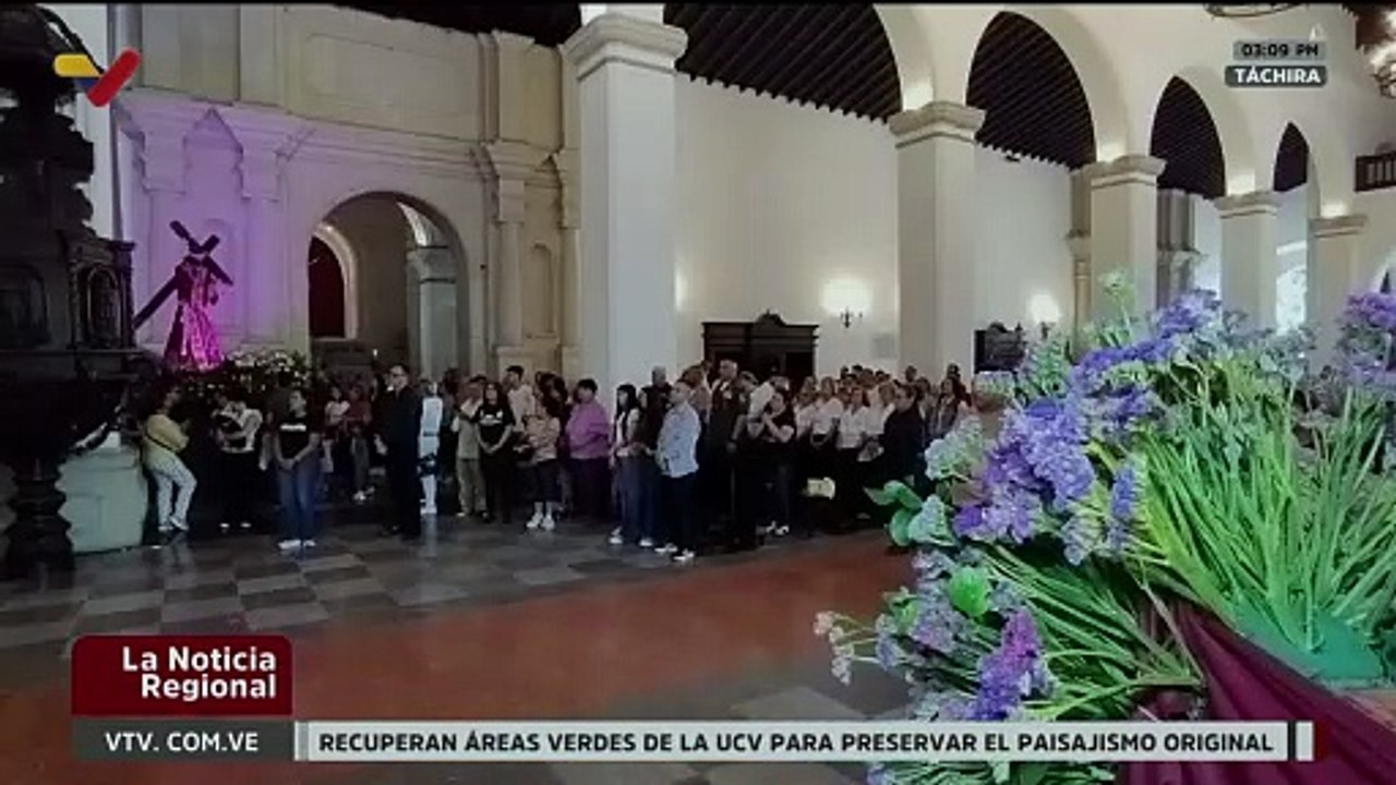 Feligresía conmemoró la constitución de la eucaristía y lavatorio de pies en templos tachirenses