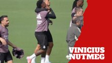 Vinicius Jr nutmegs Trent in training but keeps it all friendly