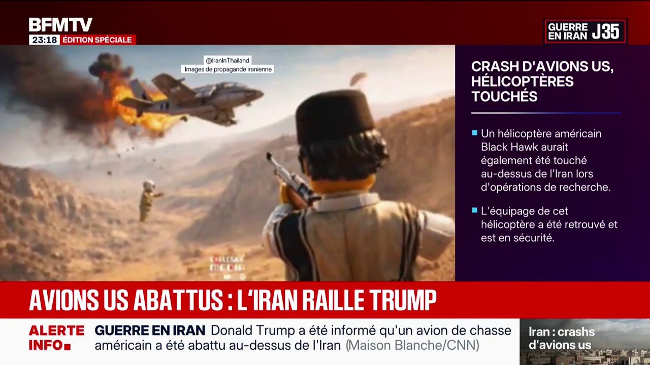 Avion américain abattu en Iran: des images de propagande sont diffusées par le régime iranien