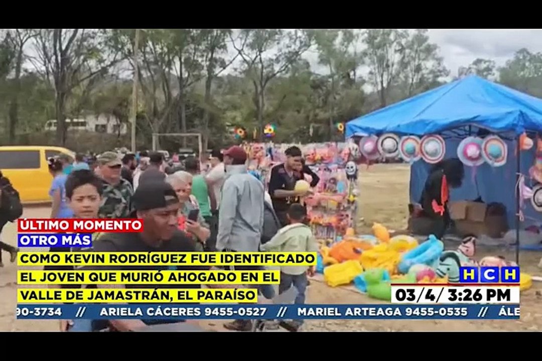 Reportan el primer ahogado en Danlí; víctima fue identificada como Kevin Rodríguez