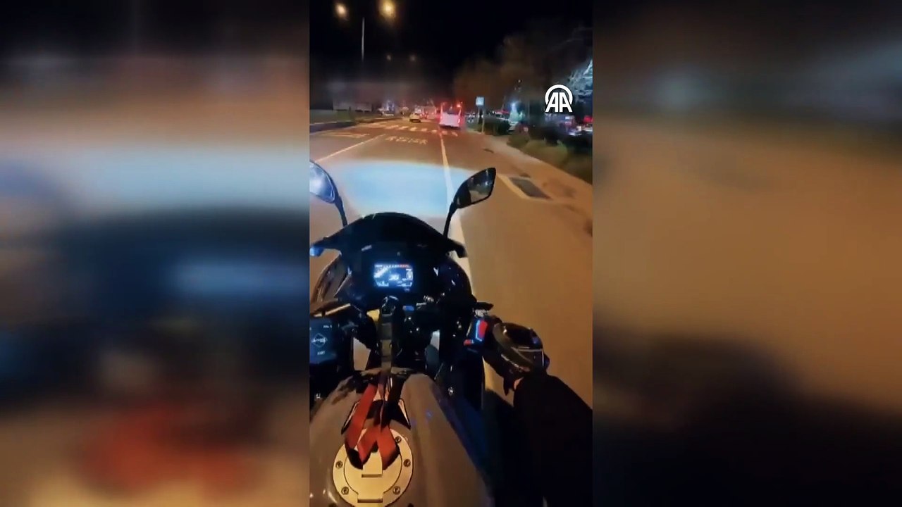 Yer: Tekirdağ! Yürekleri ağza getiren kaza kamerada