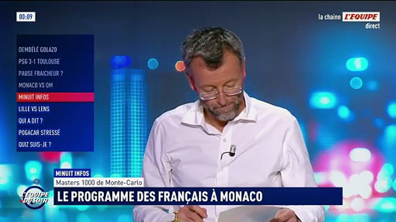 Le programme des Français au premier tour du Masters 1000 de Monte-Carlo avec le duel entre Moïse Kouame et Ugo Humbert - Tennis - ATP - Monte-Carlo