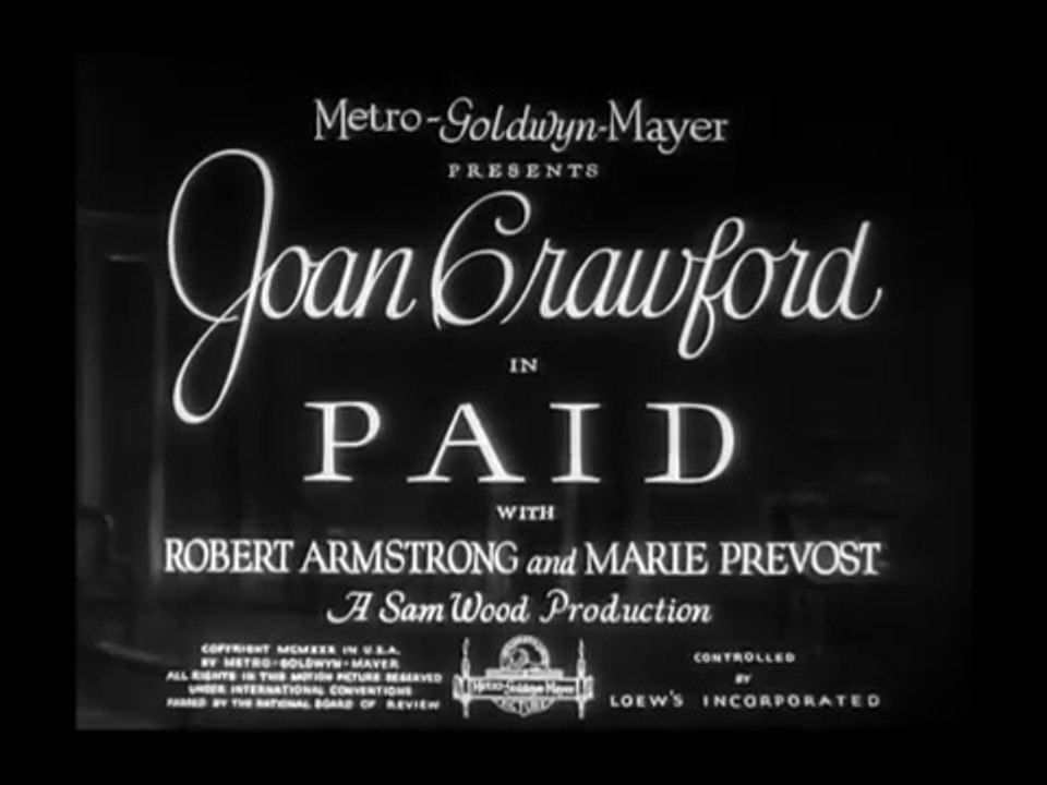 Paid (1930)