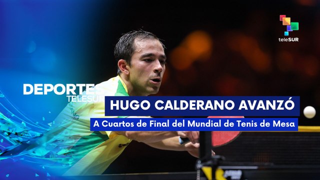 DEPORTES TELESUR | Hugo Calderano avanza a 4° de final de Copa Mundial de tenis de mesa 03-04-2026
