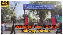 Walking Tales: The Rustic Charm of Okhla Railway Station 🚂 Delhi Local Trains & Old Station Vibes
