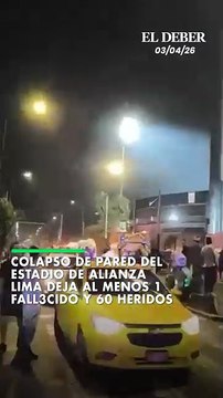 Colapso de pared del estadio de Alianza Lima deja al menos 1 fall3cido y 60 heridos