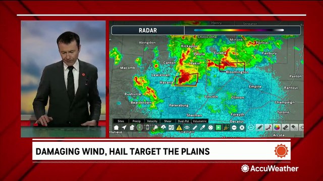 Supercell poses severe threats amid tornado-warned storms in Illinois