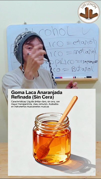 COMO SE DISUELVE LA GOMA LACA Y QUE CANTIDADES SE USAN PARA UTILIZARLA EN LOS MUEBLES? - Luis Lovon