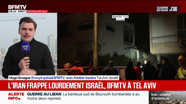 Guerre au Moyen-Orient: la banlieue de Tel-Aviv lourdement frappée par l'Iran