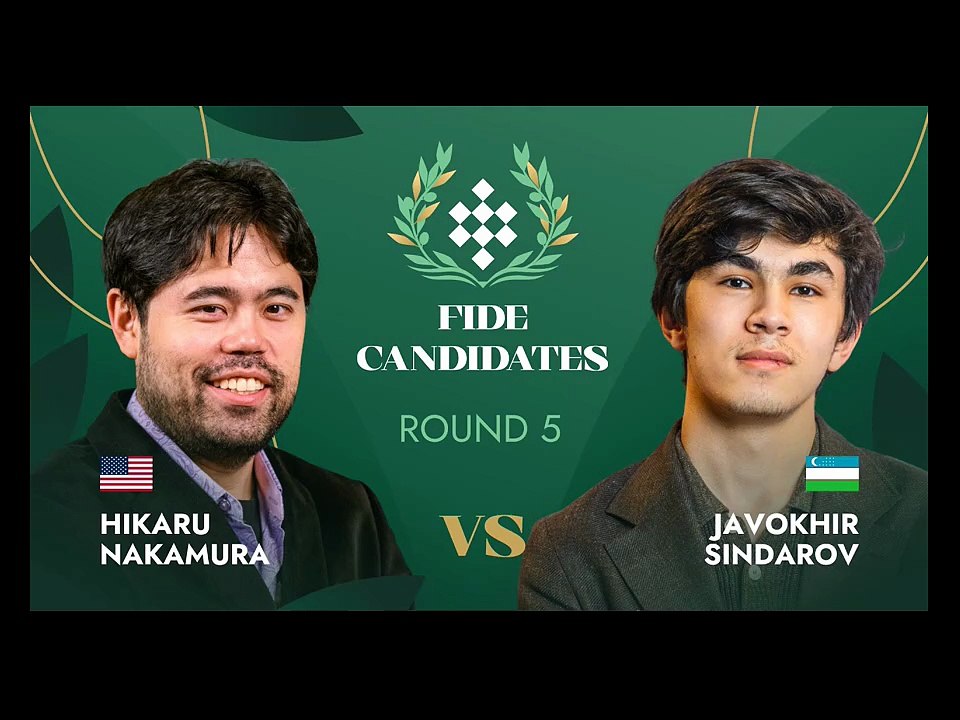 Massive upset at the Candidates!  Javokhir Sindarov defeats Hikaru Nakamura with the black pieces in Round 5 of the FIDE Candidates Tournament 2026.  A fearless performance and a huge result in the race for the Candidates title.  #chess #candidates2026 #h
