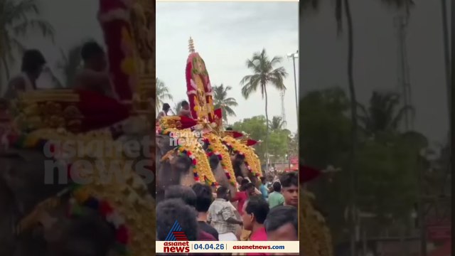 നെന്മാറ വല്ലങ്കി വേലയ്ക്കിടെ ആന ഇടഞ്ഞു; പാപ്പാനും നാട്ടുകാർക്കും പരിക്ക്