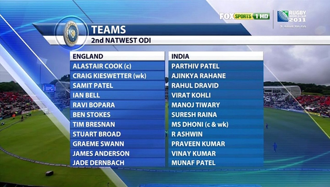 2011 England vs India, 2nd ODI at Southampton, Sep 06 2011