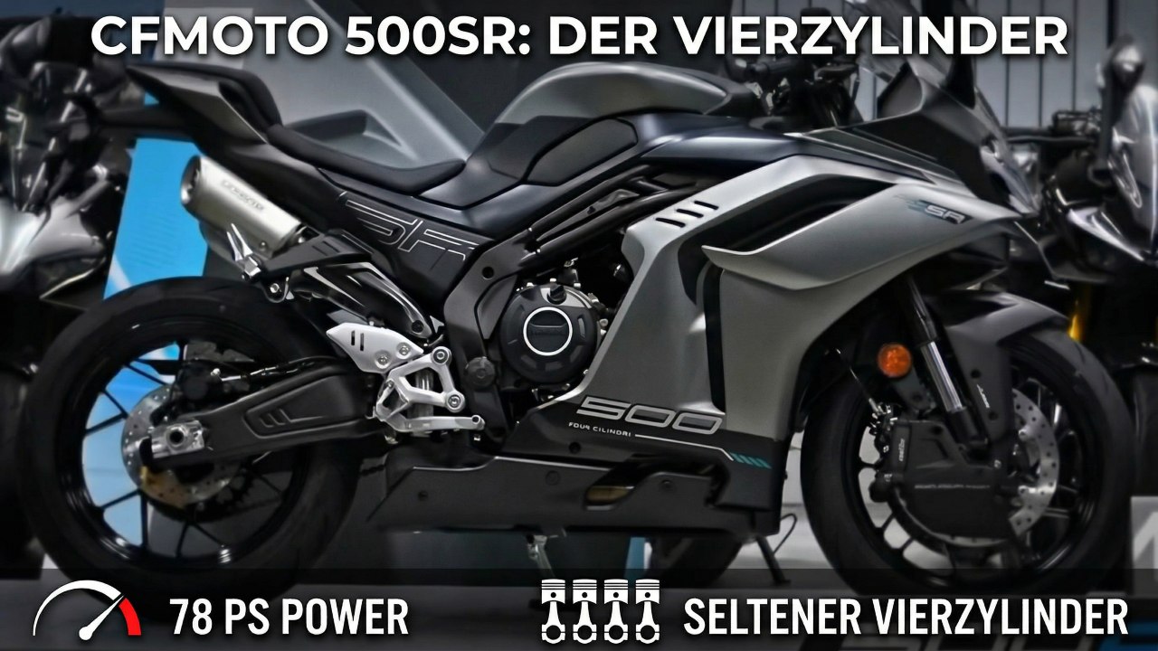 2026 CFMoto 500SR: Frisches Design trifft auf 78 PS Vierzylinder-Power