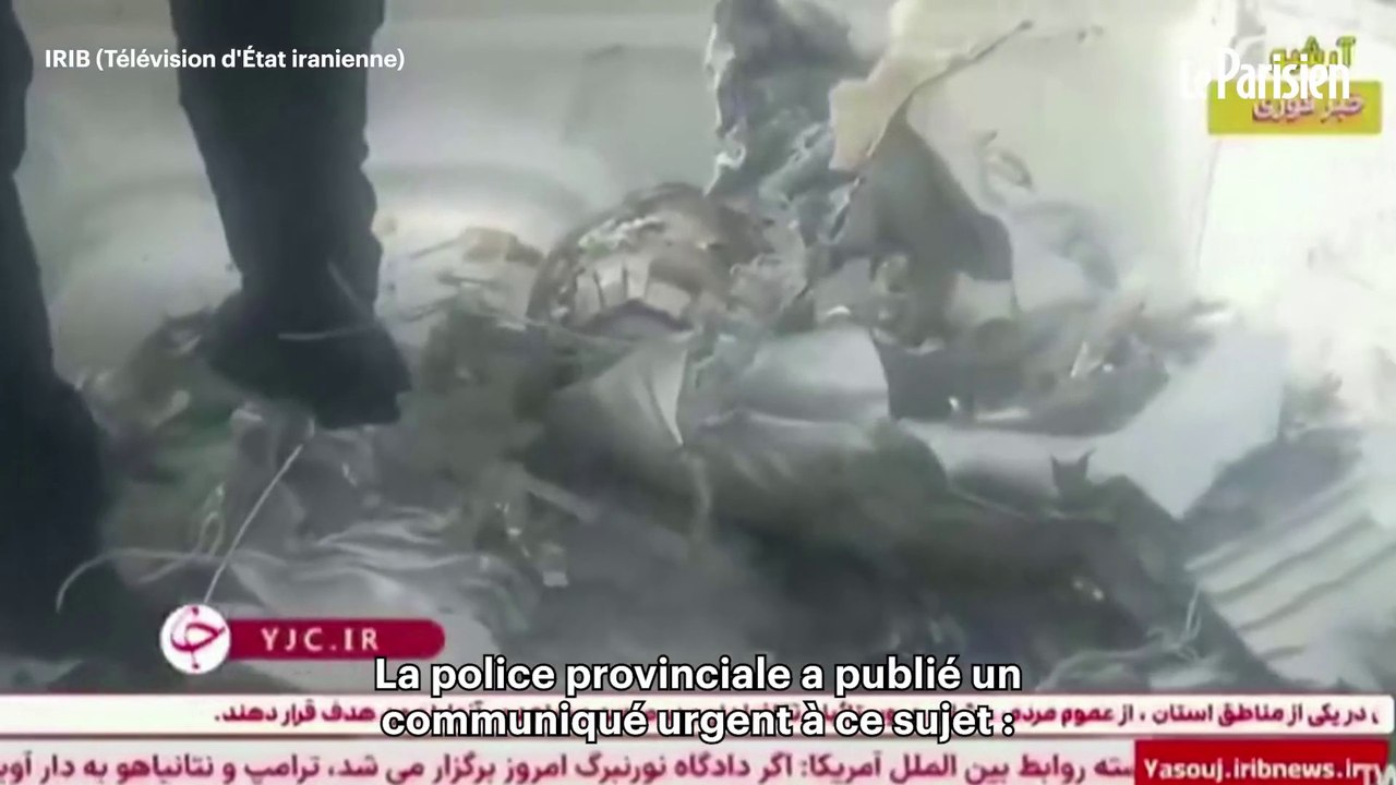La télévision iranienne diffuse des images de ce qu'elle présente comme étant l'avion américain abattu