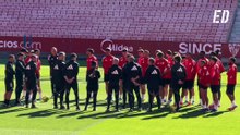 En el Ramón Sánchez-Pizjuán y sin Azpilicueta, el Sevilla se prepara para la final frente al Oviedo