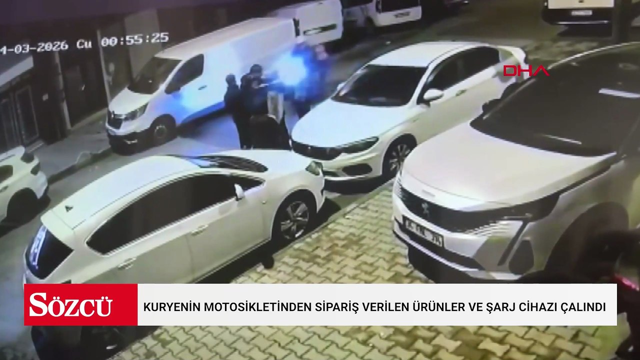 Esenler'de kuryenin motosikletinden sipariş verilen ürünler ve şarj cihazı çalındı