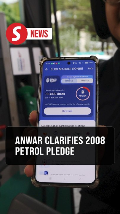 Anwar slams critics over 2008 petrol pledge