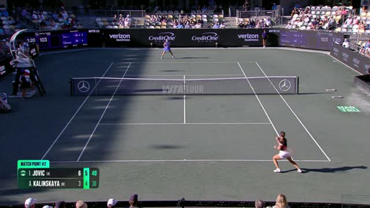 Charleston - Jovic prête à défier Pegula