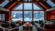 Chalet Hivernal & Neige _ Playlist Relaxante _ Musique Cosy pour se Détendre