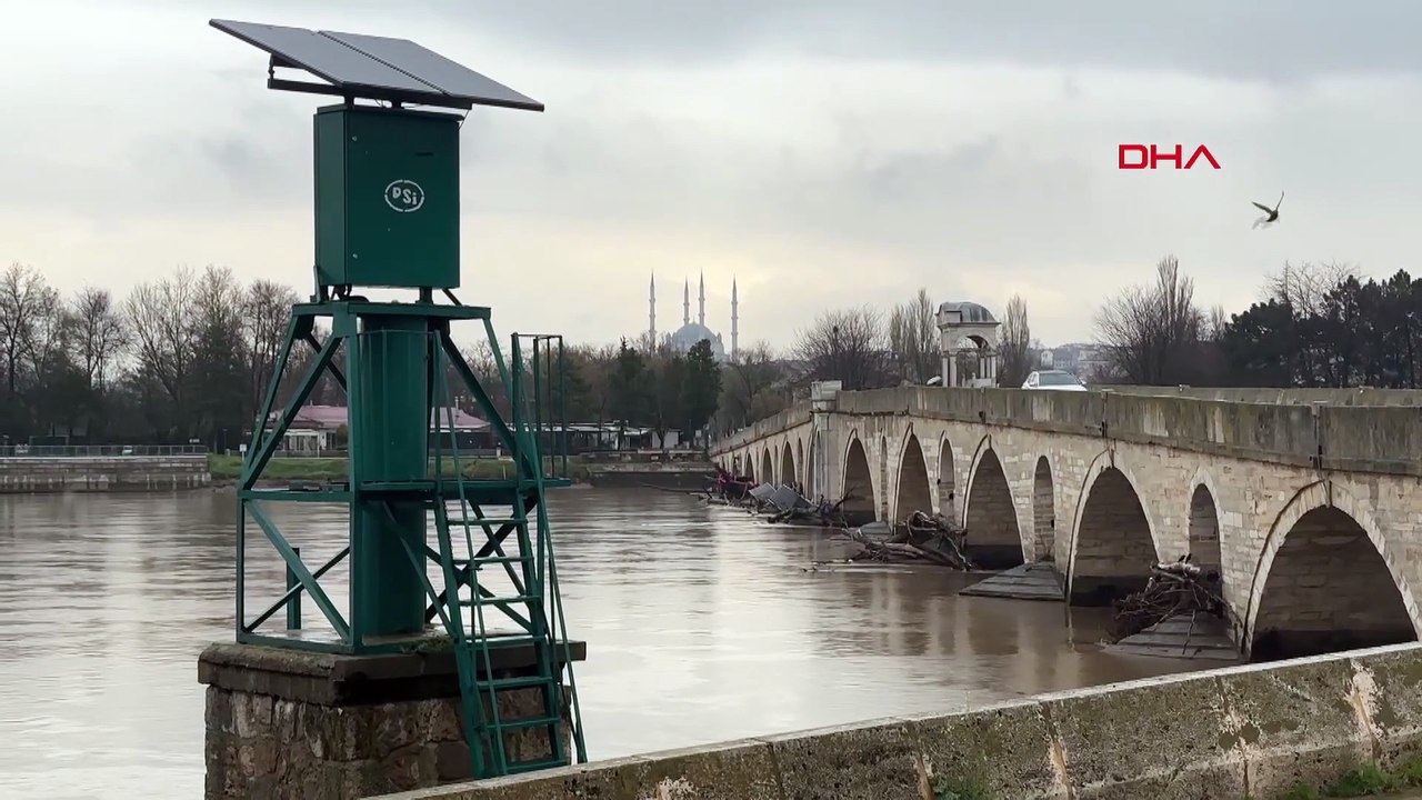 Debi hızla arttı! Edirne’de Meriç Nehri ve Tunca Nehri için sarı alarm verildi