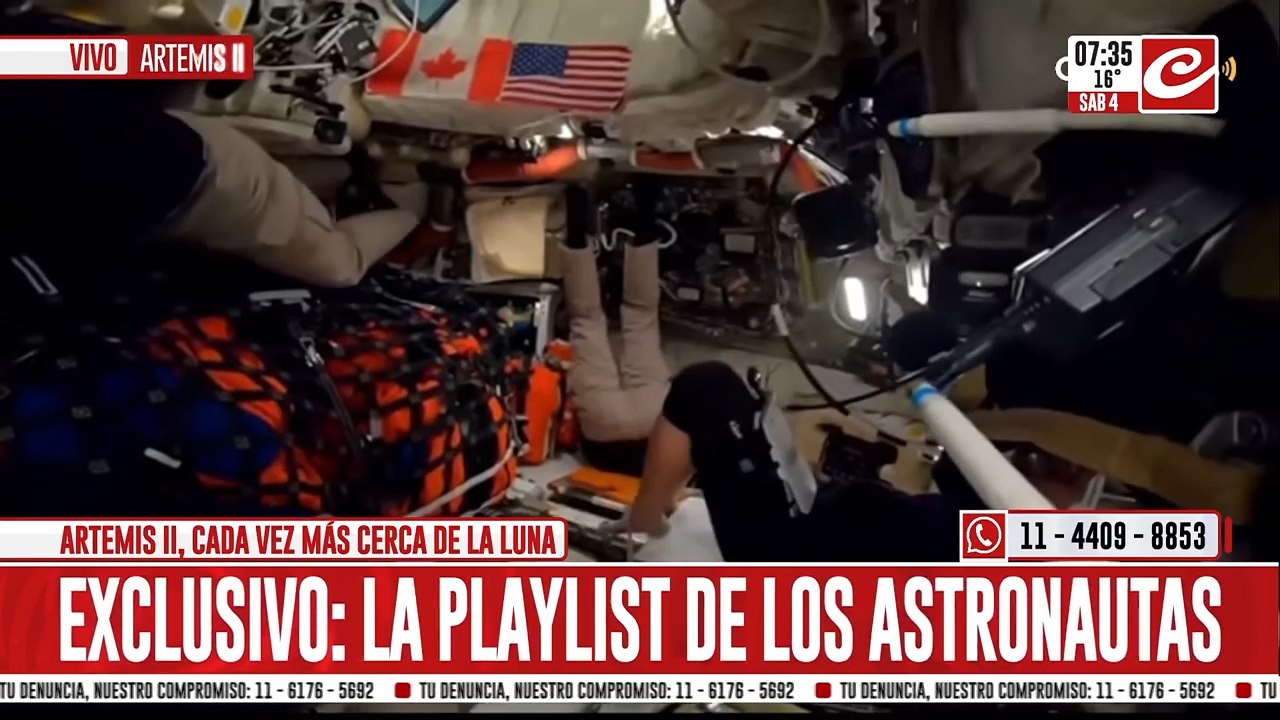 Artemis II: se conoció la playlist que acompañará a los astronautas en su viaje a la luna