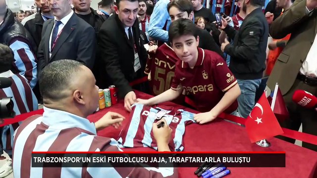 Trabzonspor'un eski futbolcusu Jaja taraftarlarla buluştu