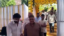 Allu Aravind Fun With His Sister Surekha @ Allari Naresh New Movie Opening