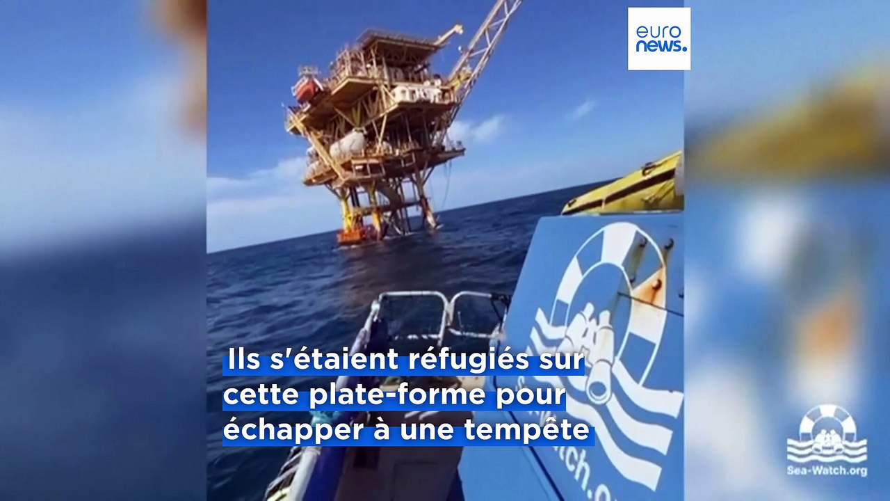 44 migrants bloqués sur une plate-forme pétrolière abandonnée en Méditerranée secourus