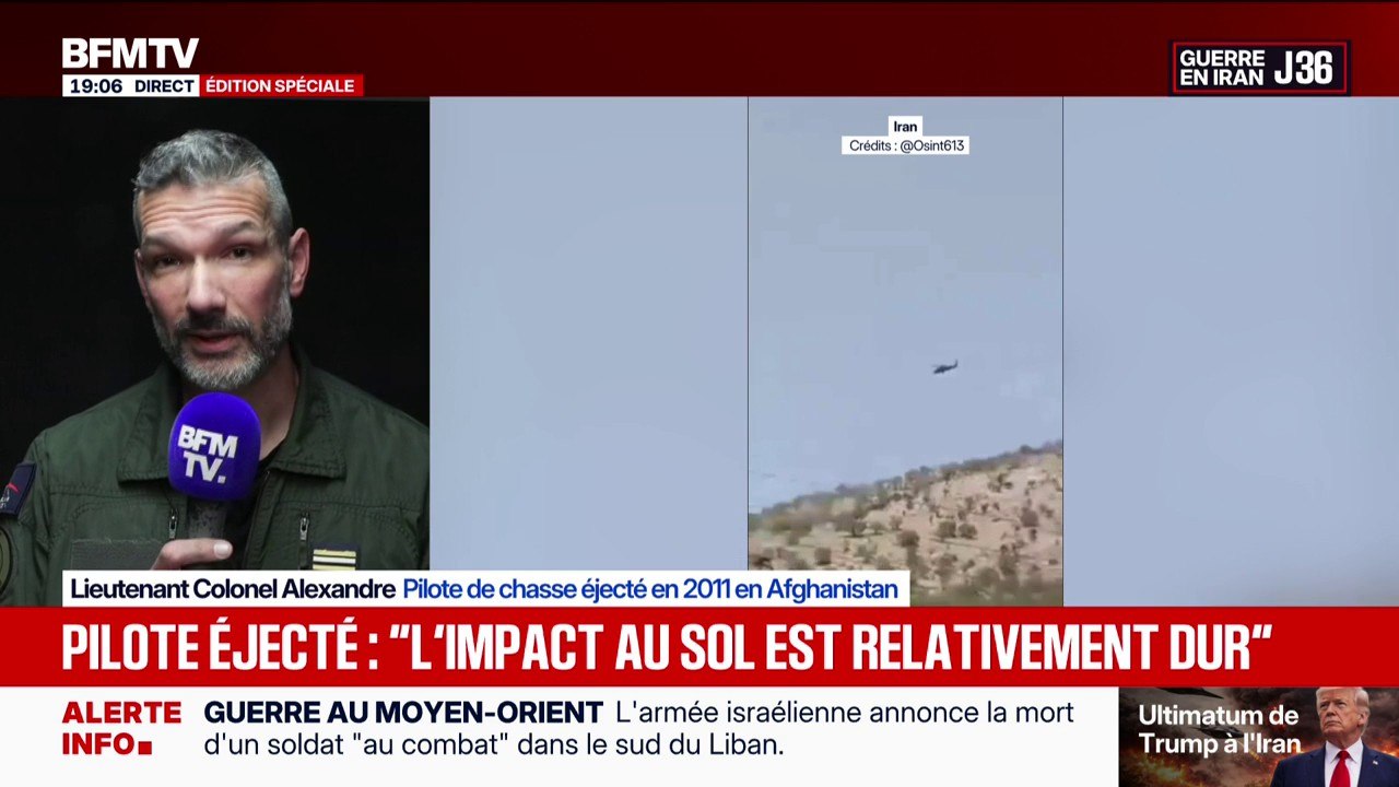 "On sait qu'on viendra nous chercher": lieutenant colonel Alexandre, pilote de chasse éjecté en 2011 en Afghanistan, témoigne sur BFMTV