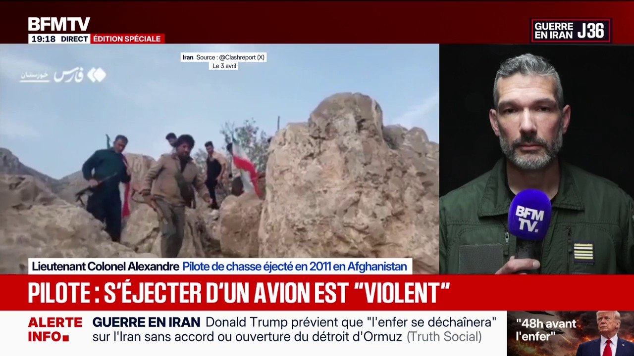 "On est entraîné à résister aux interrogatoires": lieutenant colonel Alexandre, pilote de chasse éjecté en 2011 en Afghanistan, témoigne sur BFMTV