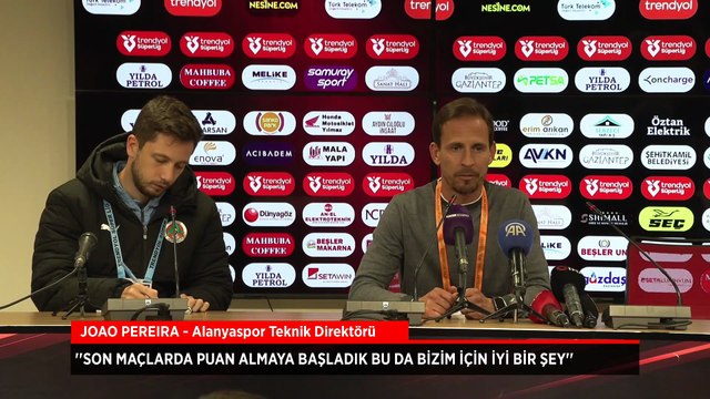 Joao Pereira: 1 puan aldık ama sonuçtan memnun değiliz
